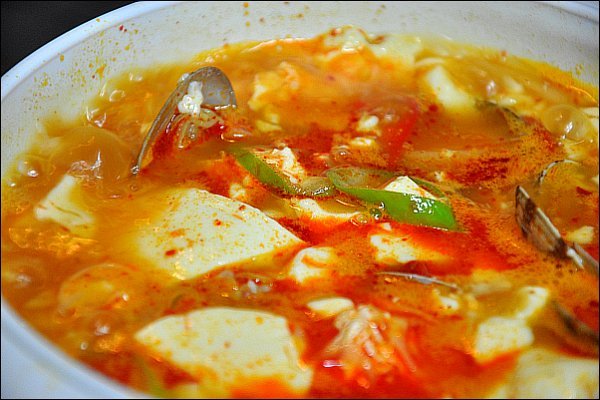 바지락순두부찌개