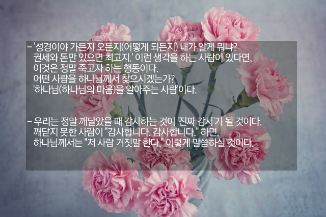 세밀하게 말씀 안으로 들어가는 시간