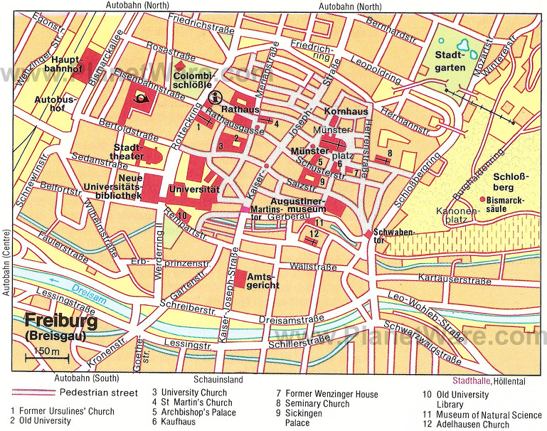 프리부르그(fribourg/freiburg) 관광 지도