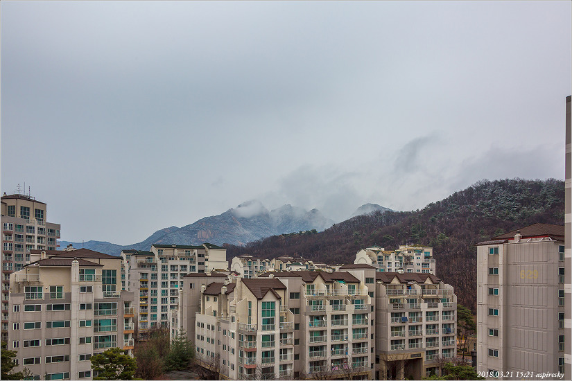 삼각산에 눈 날린 날(2018.03.21)