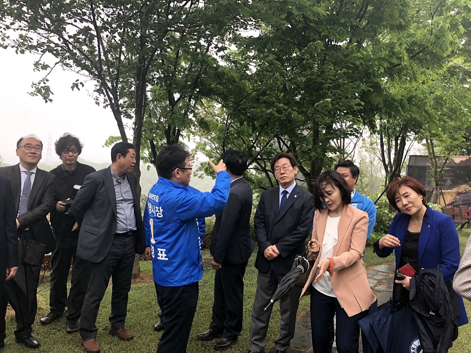 김경표와 이재명! 경기도지사 후보의 광명 방문! - "꼭 당선되서 함께 멋진 광명, 경기를 만들자" ﻿