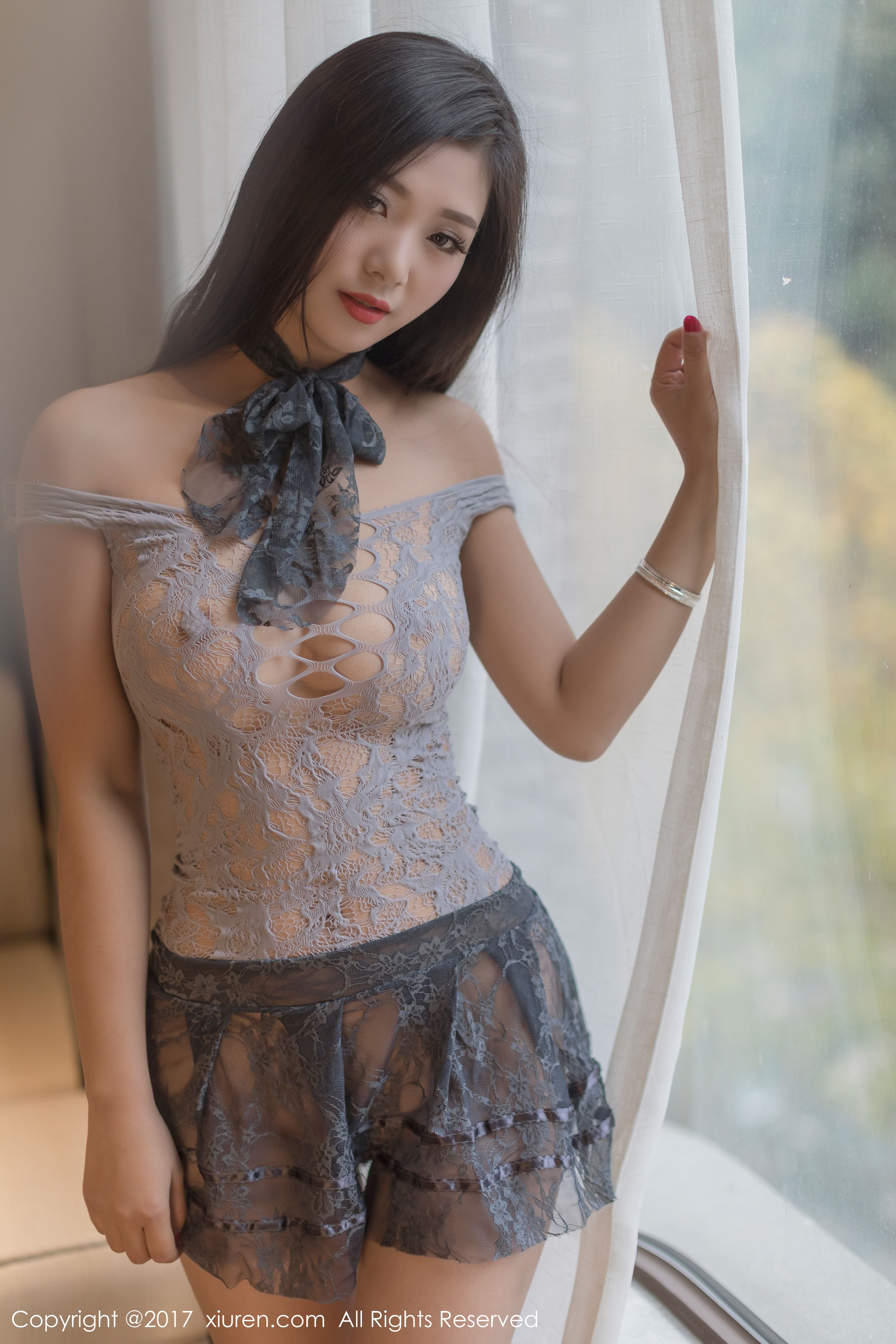 hot transparent lingerie Chinese glamour